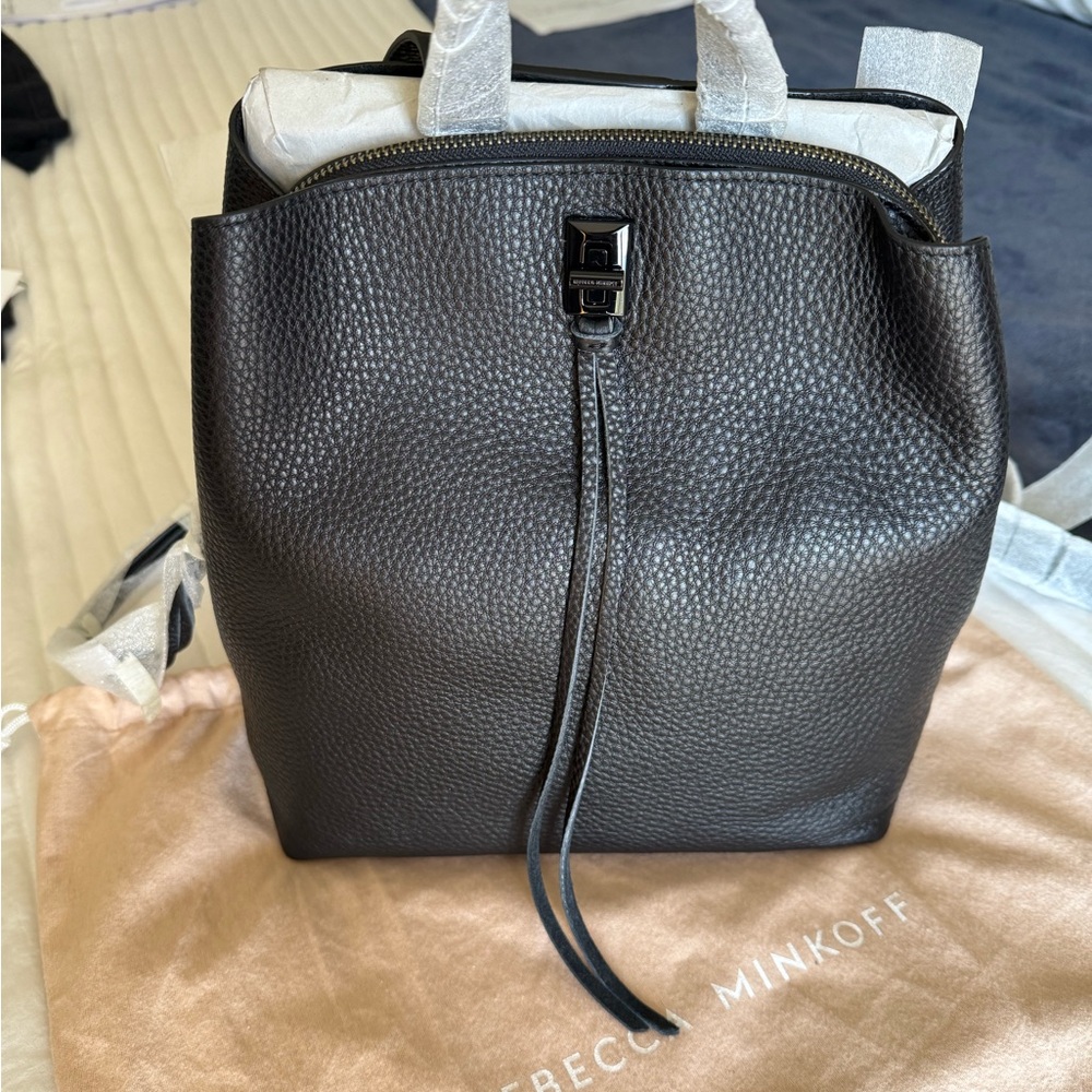 Rebecca Minkoff Darren Pebbled Black Backpack